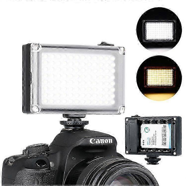 RGB Dimmable LED Video Light 3200K-5500K Camera Lamp Mini Portable Aluminum for Camcorder DSLR and Smartphones