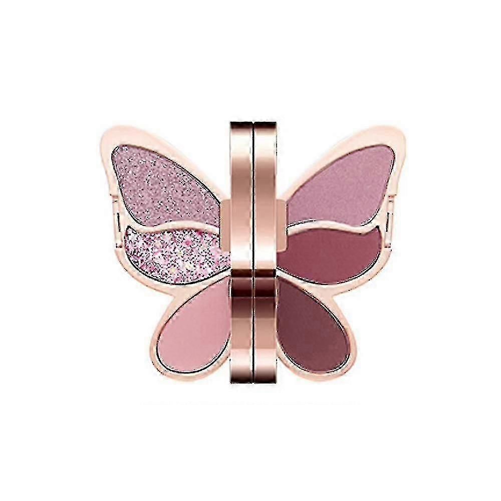 6 Colors Eyeshadow Palette Butterfly Makeup Palette,butterfly Shape Eyeshadow Palette Sequins Shiny