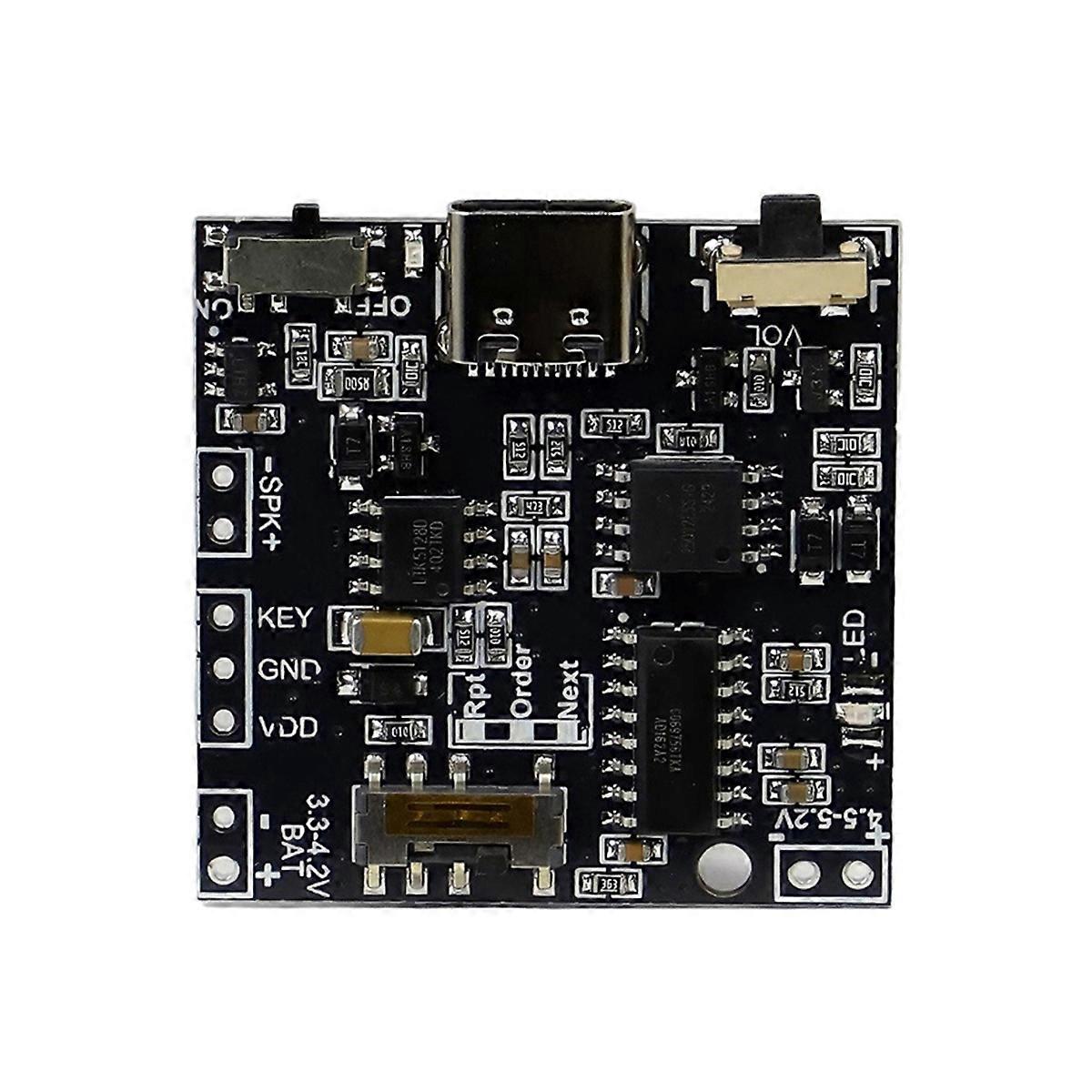 GC06 Recordable Sound Module MP3 Download Voice Module for Gift Box Christmas Birthday Card Music C