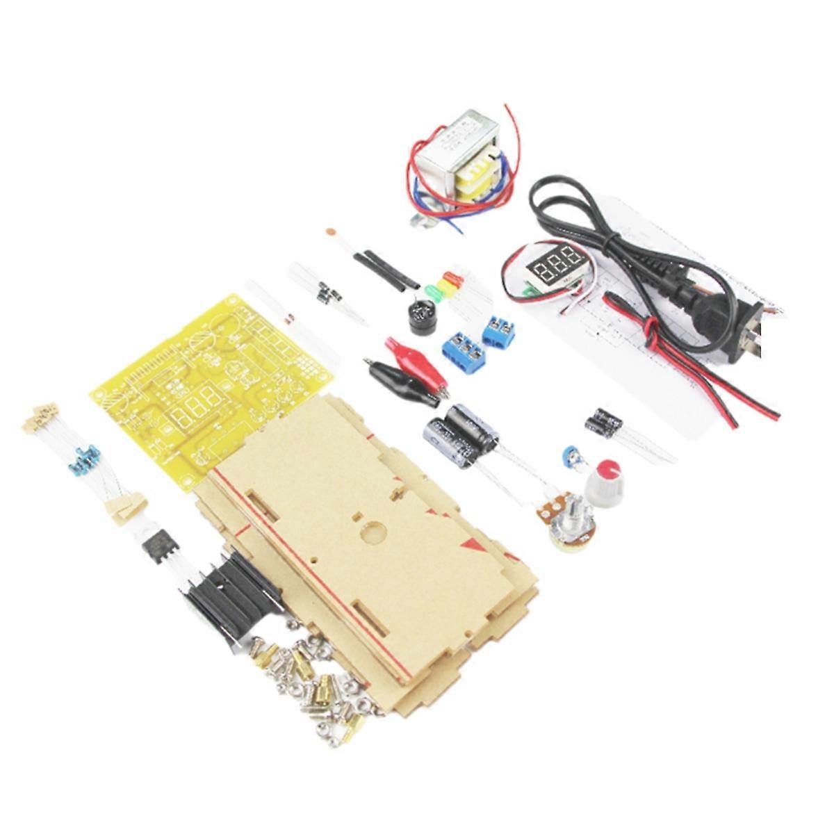 LM317 Adjustable Voltage Regulated Power Supply DIY Kit US PLUG