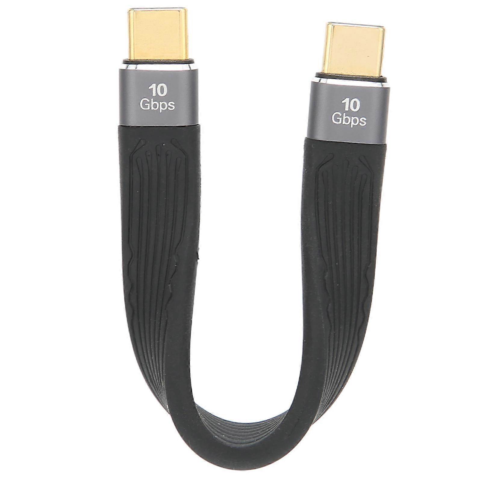C Data C to USB C 100W 5A High Power PD Fast Charging 10Gbps 13cm Type C Cable for Mobile Phone Laptop