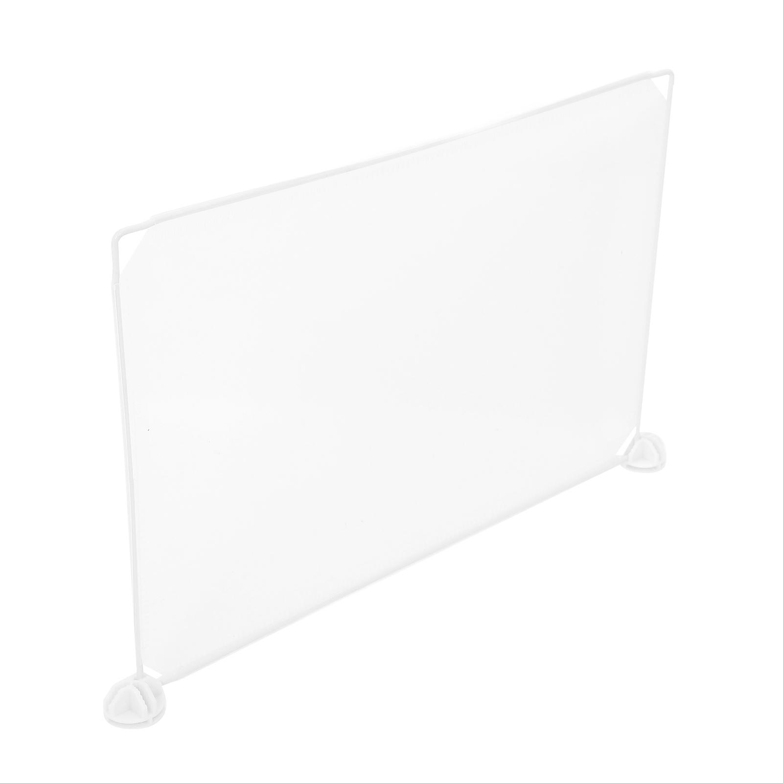 Transparent Plastic Divider Screen for Desktop, Portable Sneeze Guard for Student Desks & Counters, Stable Privacy Shield for Office, School &