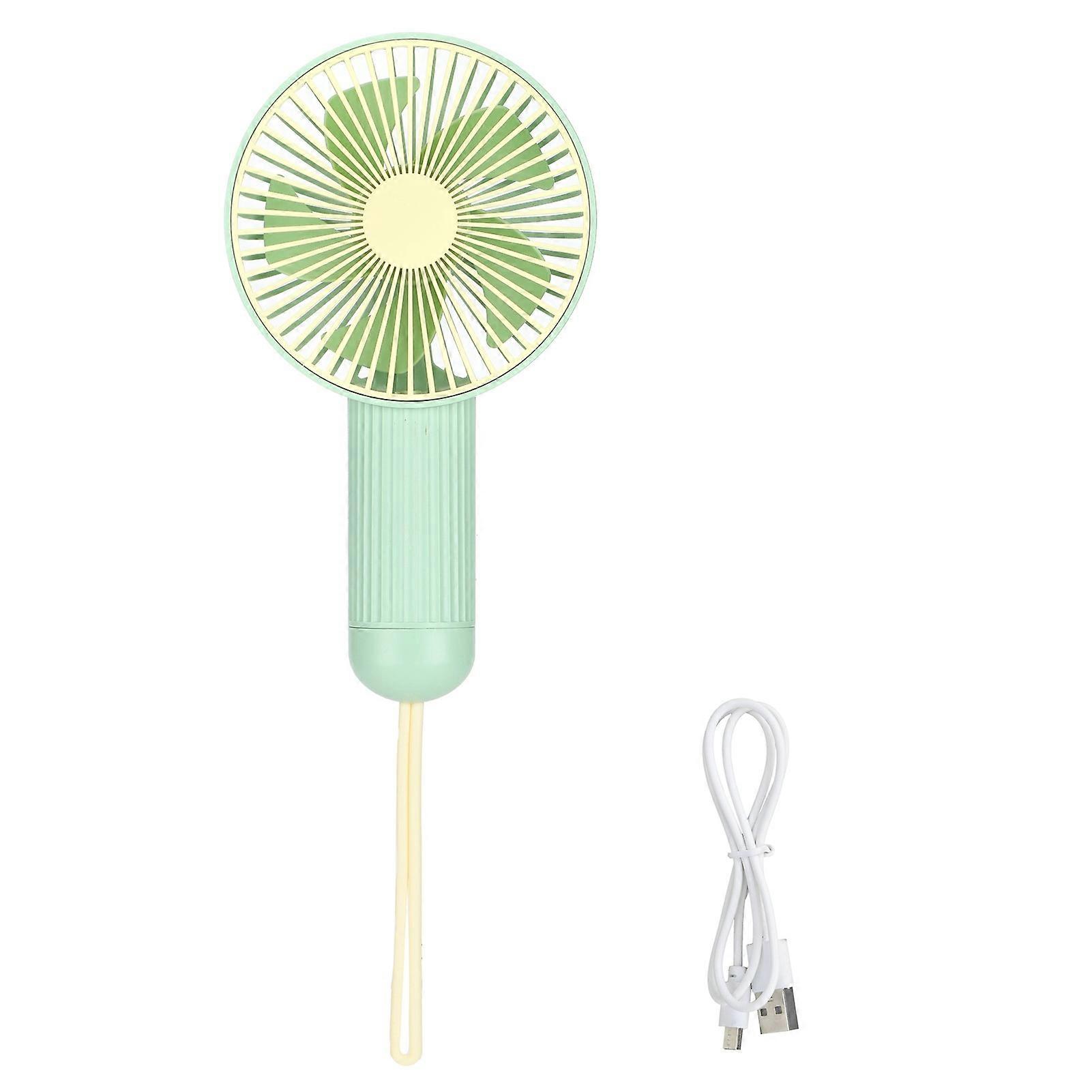 YS2103 Mini Fan ThreeSpeed Adjustment Portable Handheld Fan for Office and Outdoor(Green )