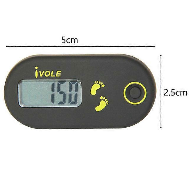 3d Digital Pedometer Accurate Step Counter Exercise Time Silent With Clip And Lanyard