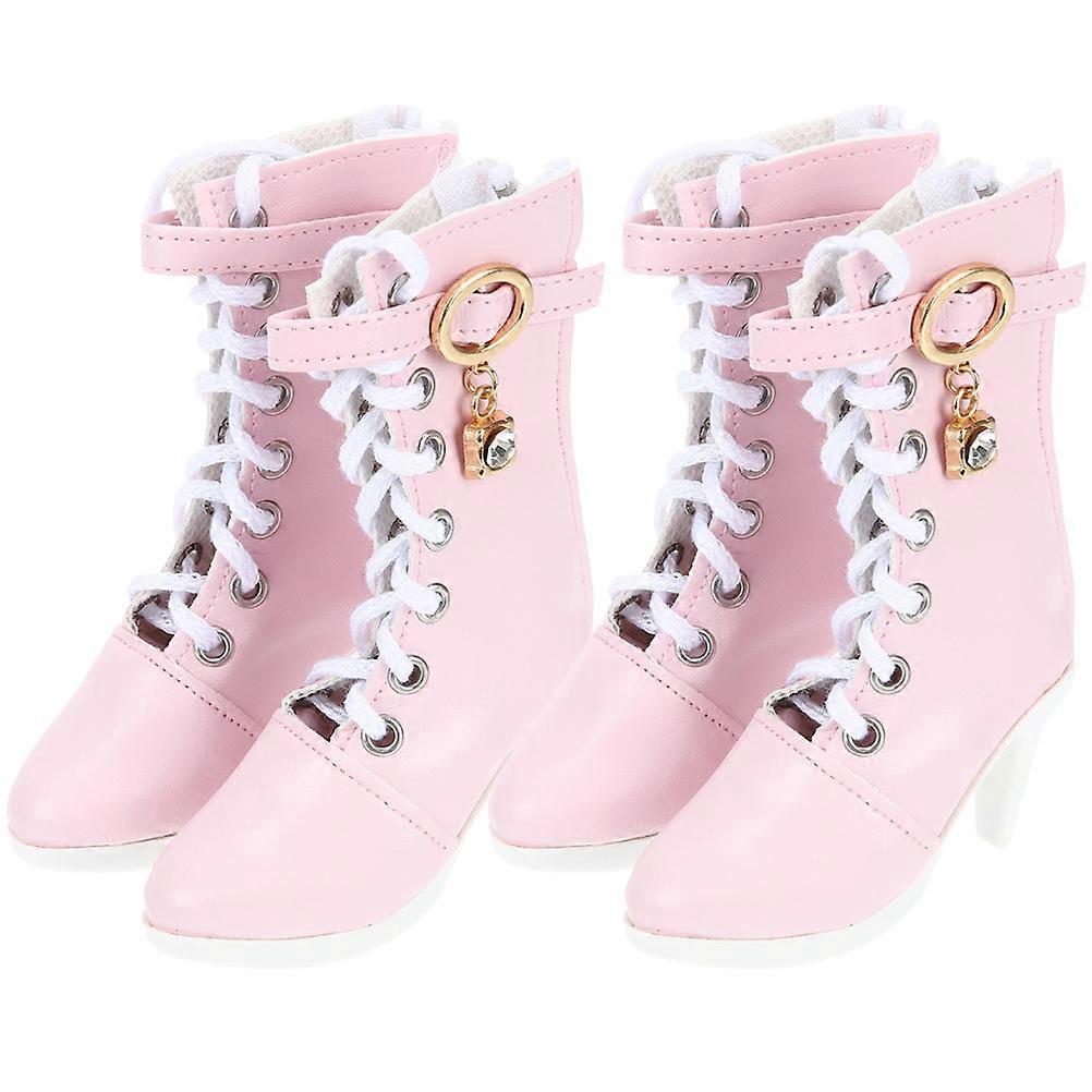 It sounds like you're describing a product listing for **miniature doll high heel boots** – likely intended for dollhouse scenes, fashion dolls (like
