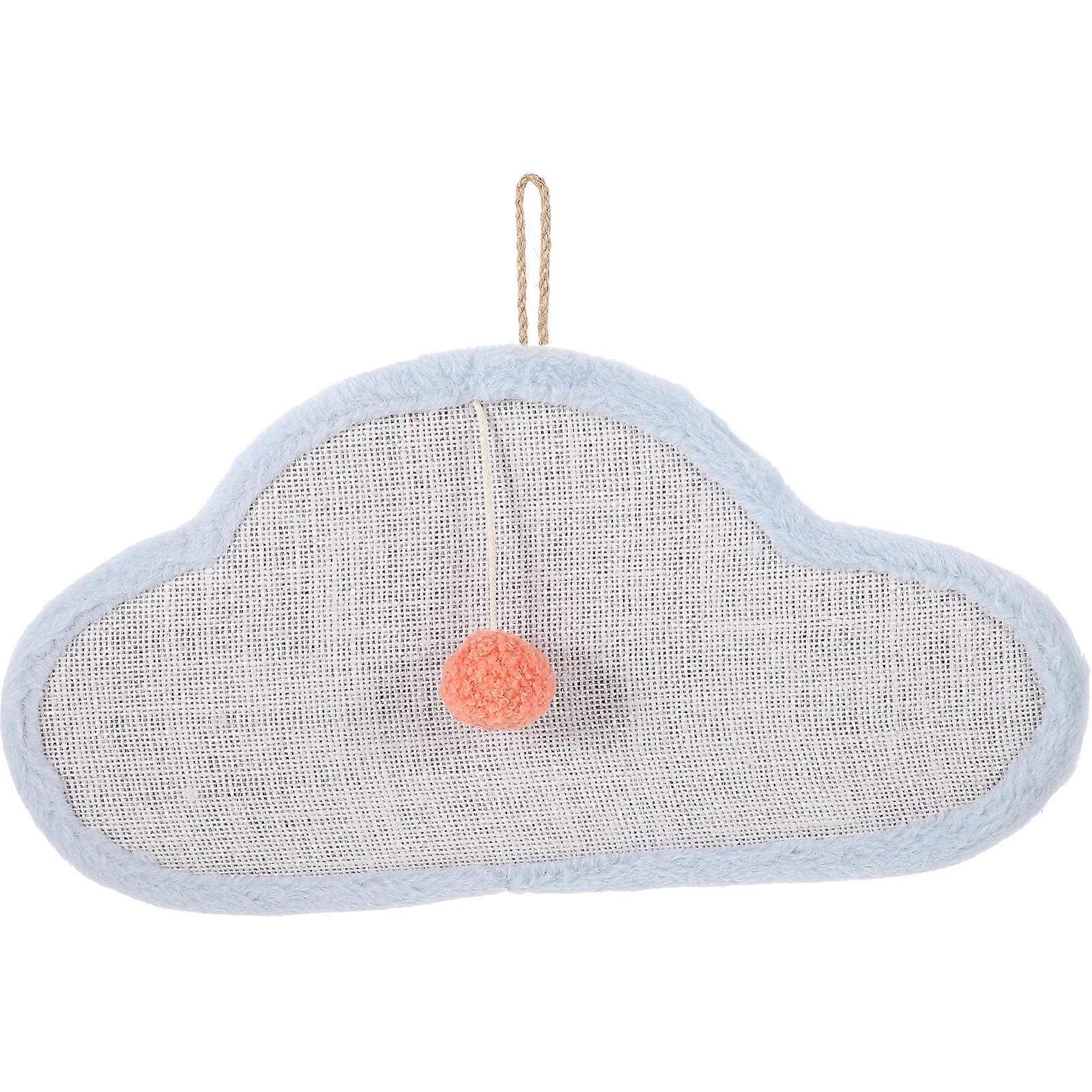 Cloud Shaped Cat Scratch Pad, Sisal Wear Resistant Mat for Indoor Cats, Reusable Lightweight Scratching Board for Claws