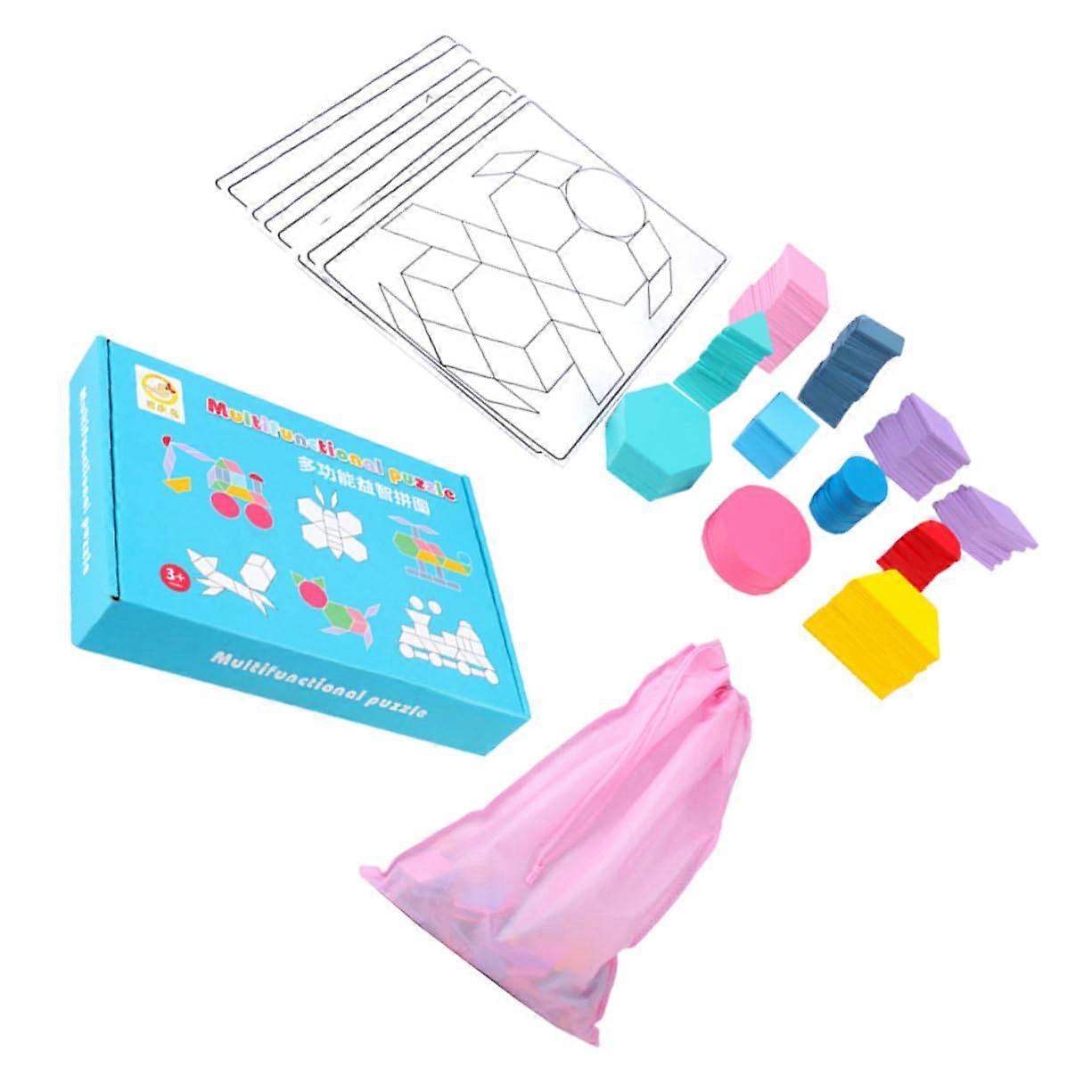 Tangram Puzzle Set - Wooden Educational Toy for Early Learning, Enhances Creativity and Cognitive Skills for Kids