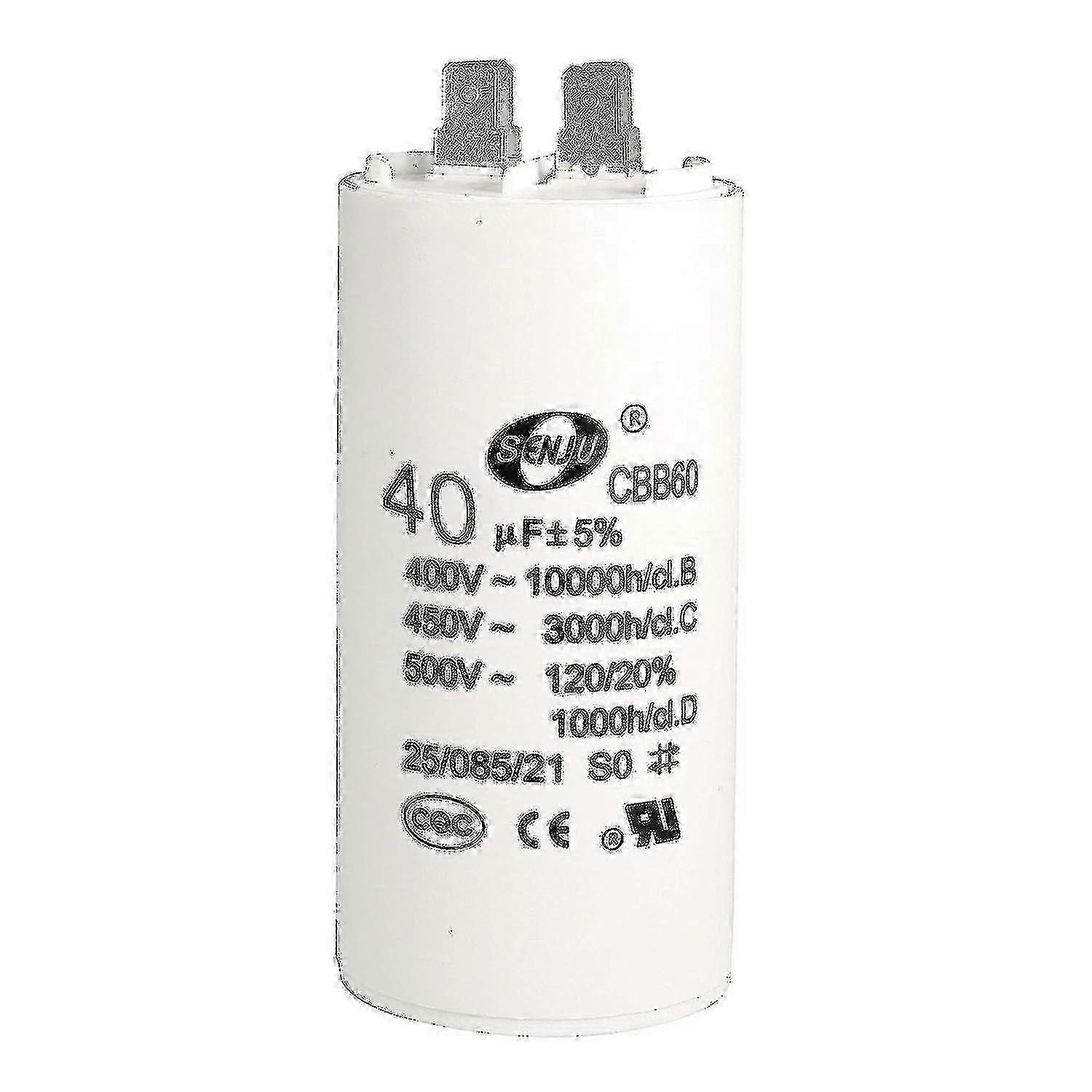 2025 Air compressor capacitor 40uf 450V AC dual plug