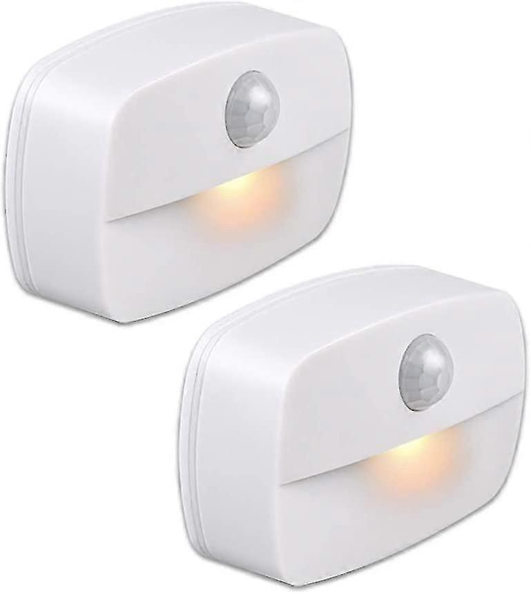 Automatic LED Night Light [2 Pack] Adhesive Motion Sensor Wall Night Light Wall Mounted Night Light