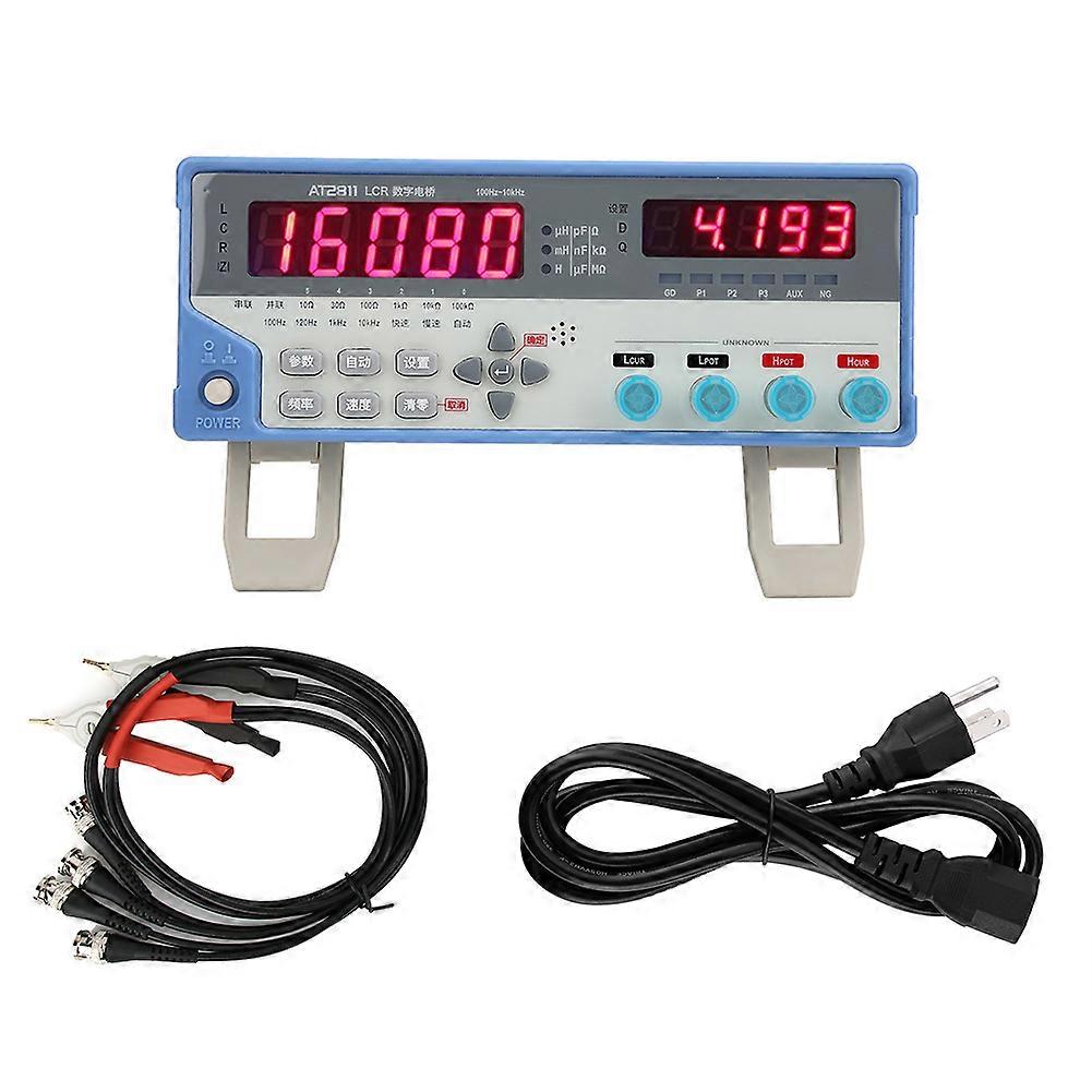 AT2811 Digital LCR Bridge Meter Tester Capacitance Measuring Instrument110V US Plug