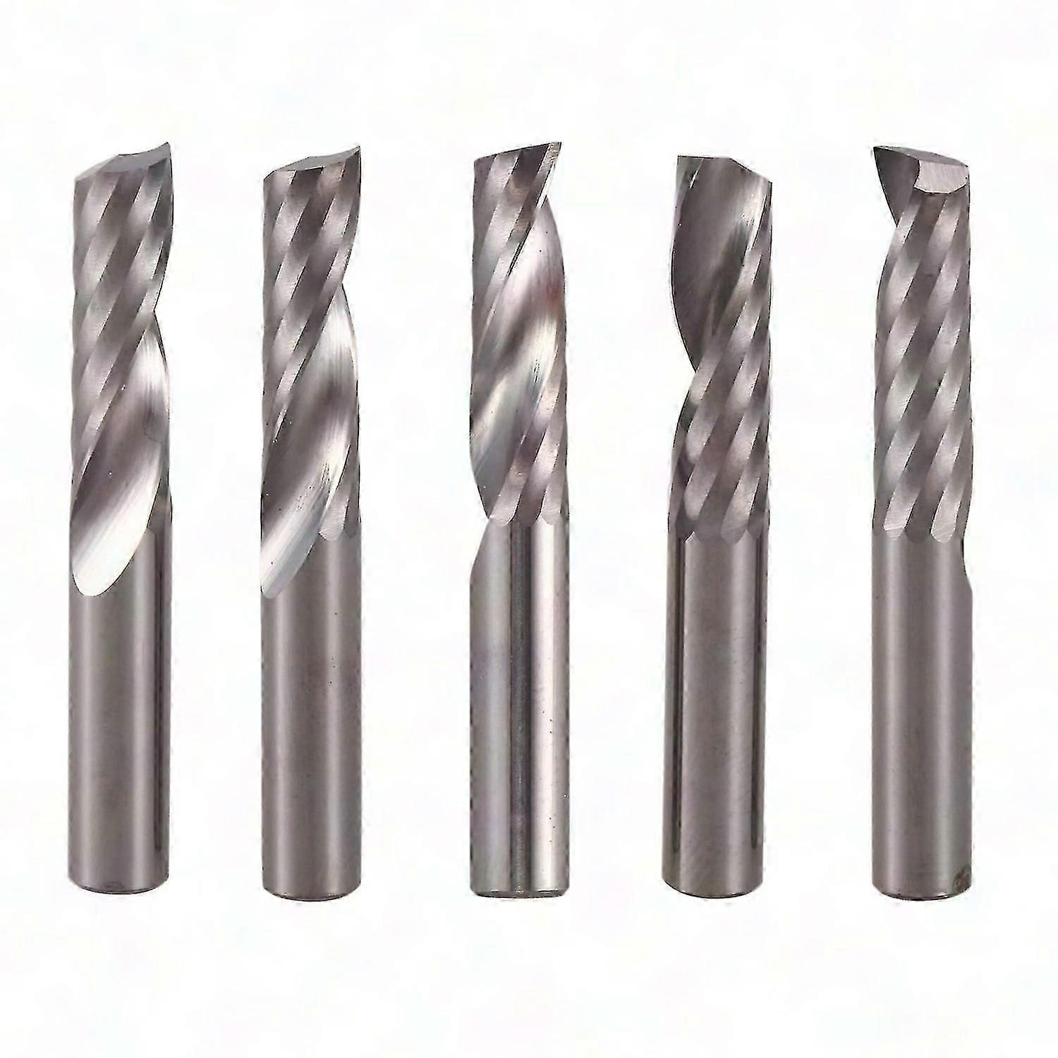 5Pcs 6mm Carbide CNC Router Bits Single Flute End Mill