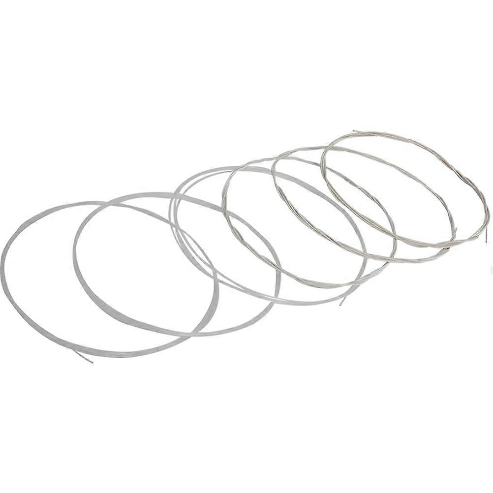 Silver Plated Copper Alloy Winding Strings for Guitar Use with Simple Installation 6 Pcs