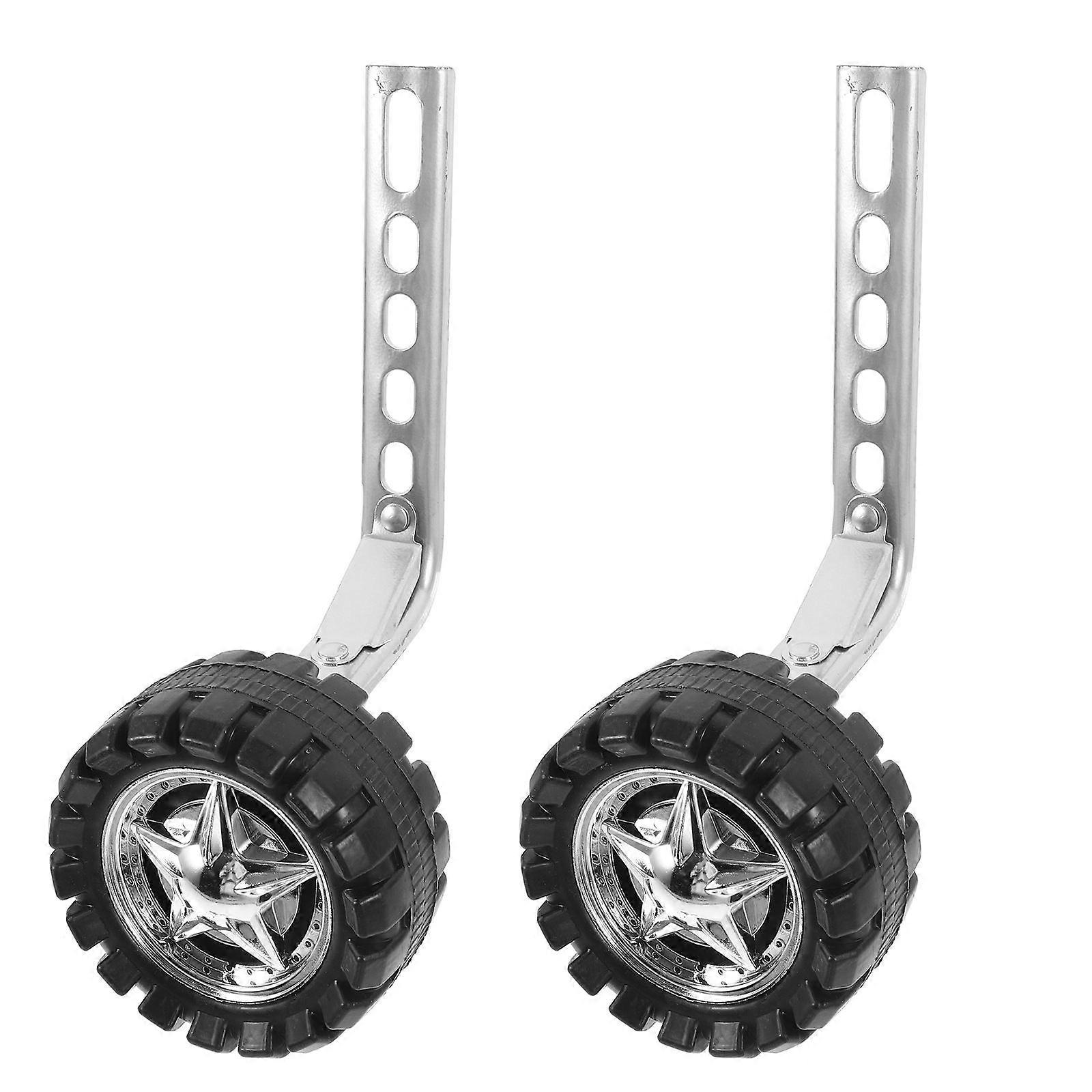 Bike Training Wheels Set with Bell and Rack for Balance and Stability Learning to Ride