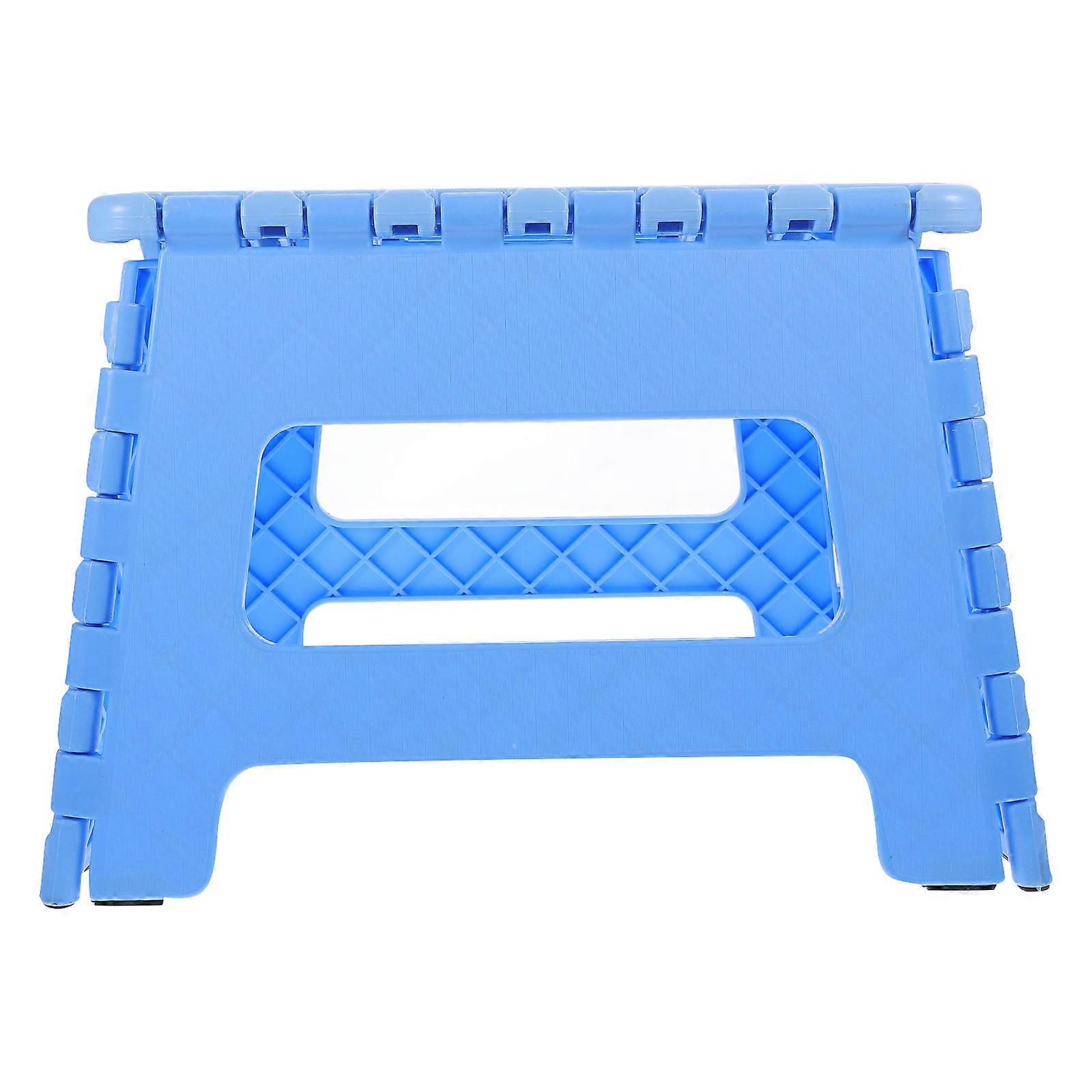 Mini Folding Stool Plastic with Safety Lock for Adults Bathroom 1Set