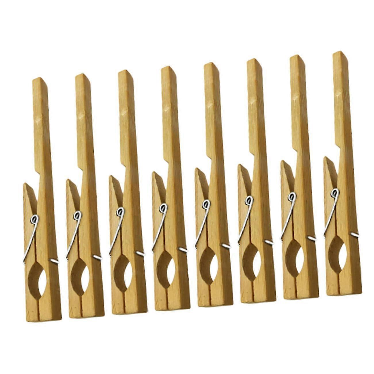 Test Tube Mounting Clips Bamboo Clamp Set, 8 Pieces, Laboratory Experiment Clips