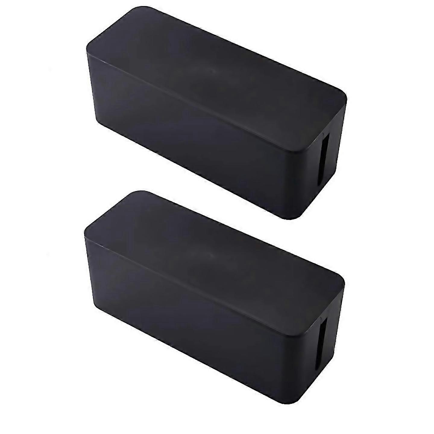 For Plastic Wire Storage Box Power Cord Storage Box Junction Box Black