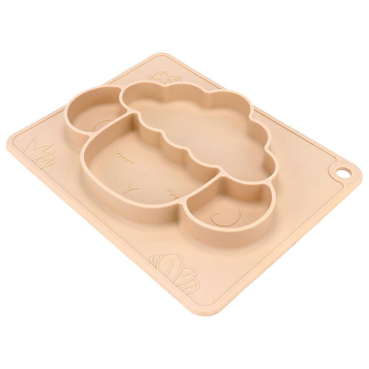 Animal Shape Silicone Feeding Plate with Suction Base – Durable, Flexible, Non Slip Tableware for Easy Cleaning and Self Feeding
