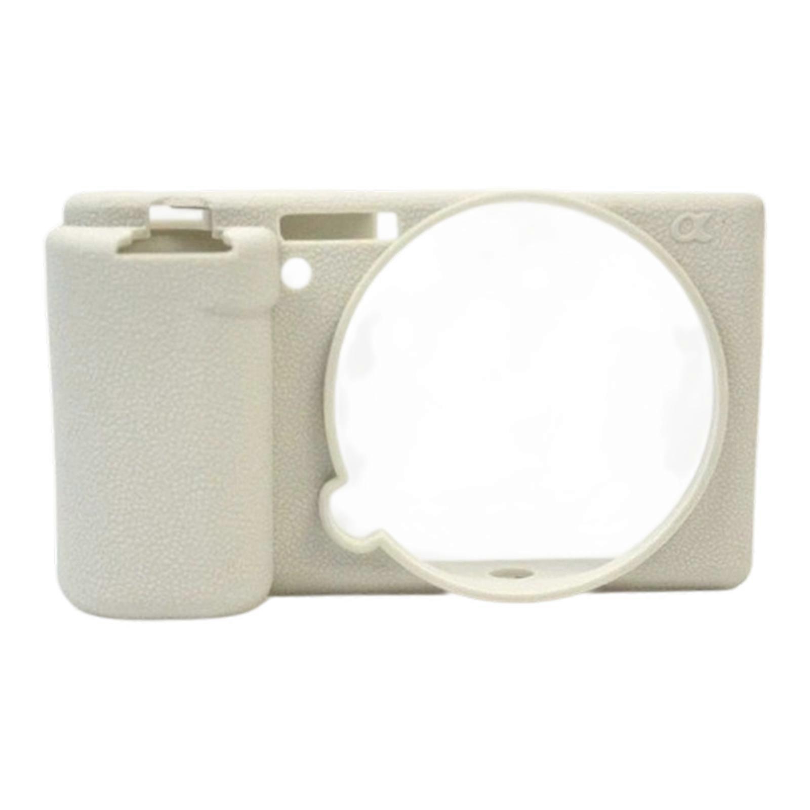 Customized Camera Cover Case Seamlessly Button Operation Scratch Prevention For ZVE10 Guard Sleeve  White