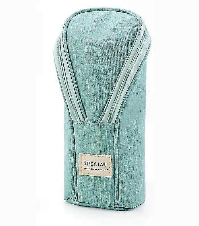 Multifunctional creative three-dimensional case in solid color large capacity mint green