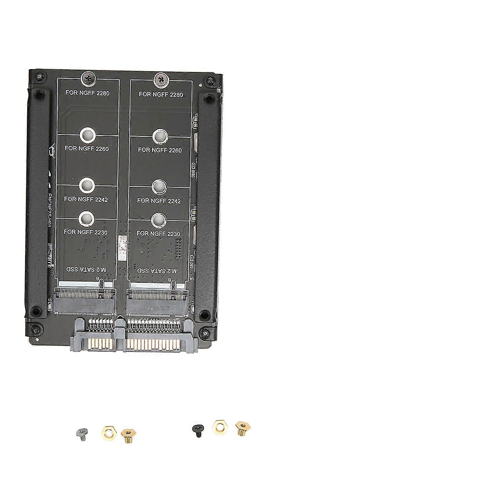 M.2 SSD to SATA Adapter 6Gbps Transfer M.2 NGFF SATA 22PIN Port SATA SSD Expansion Card for Computer ENCNF2S H01