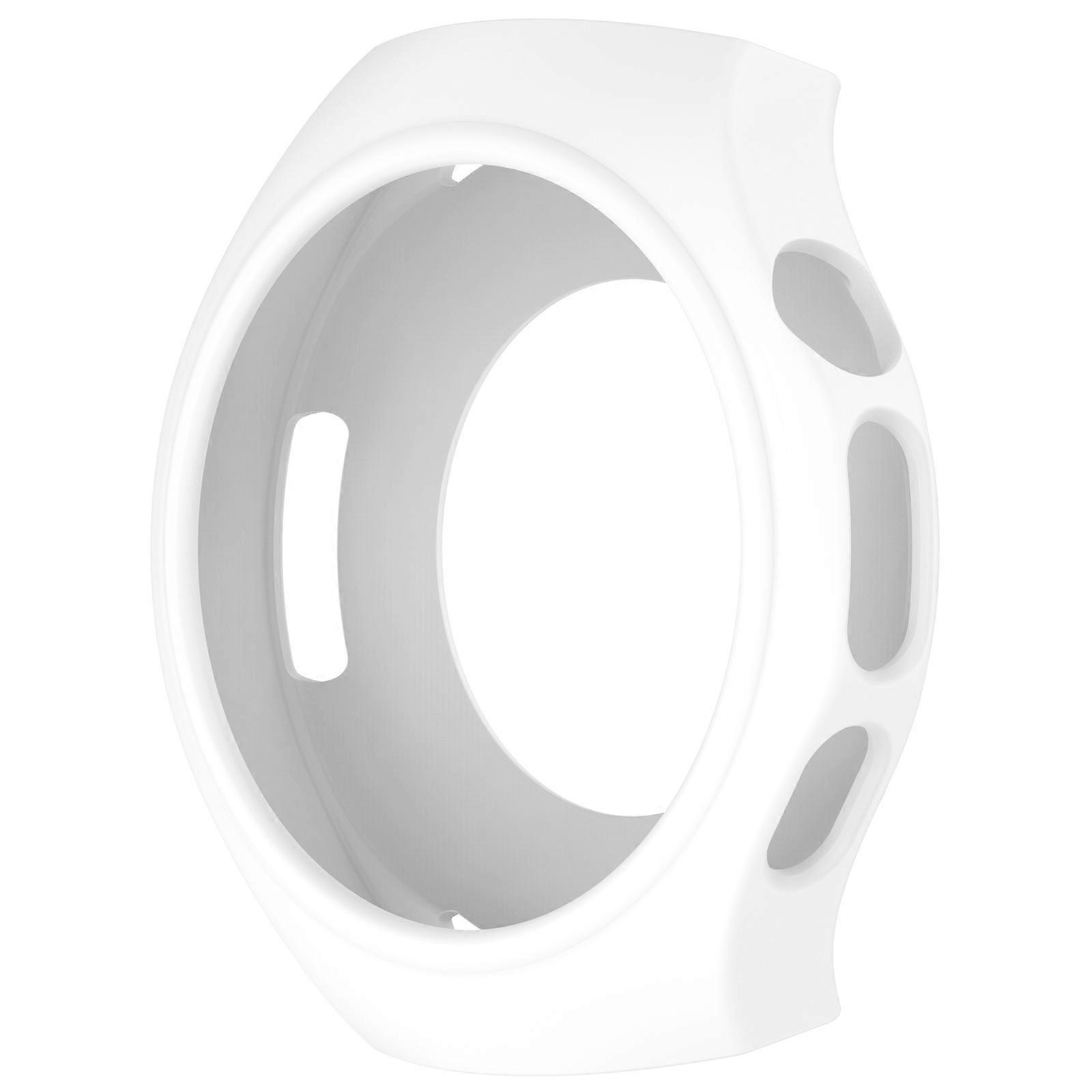 Silicone Case for Watch 5 42mm 46mm Smartwatch Soft Protective Against Scratch and Impacts Easy Installation and Removal White 46mm