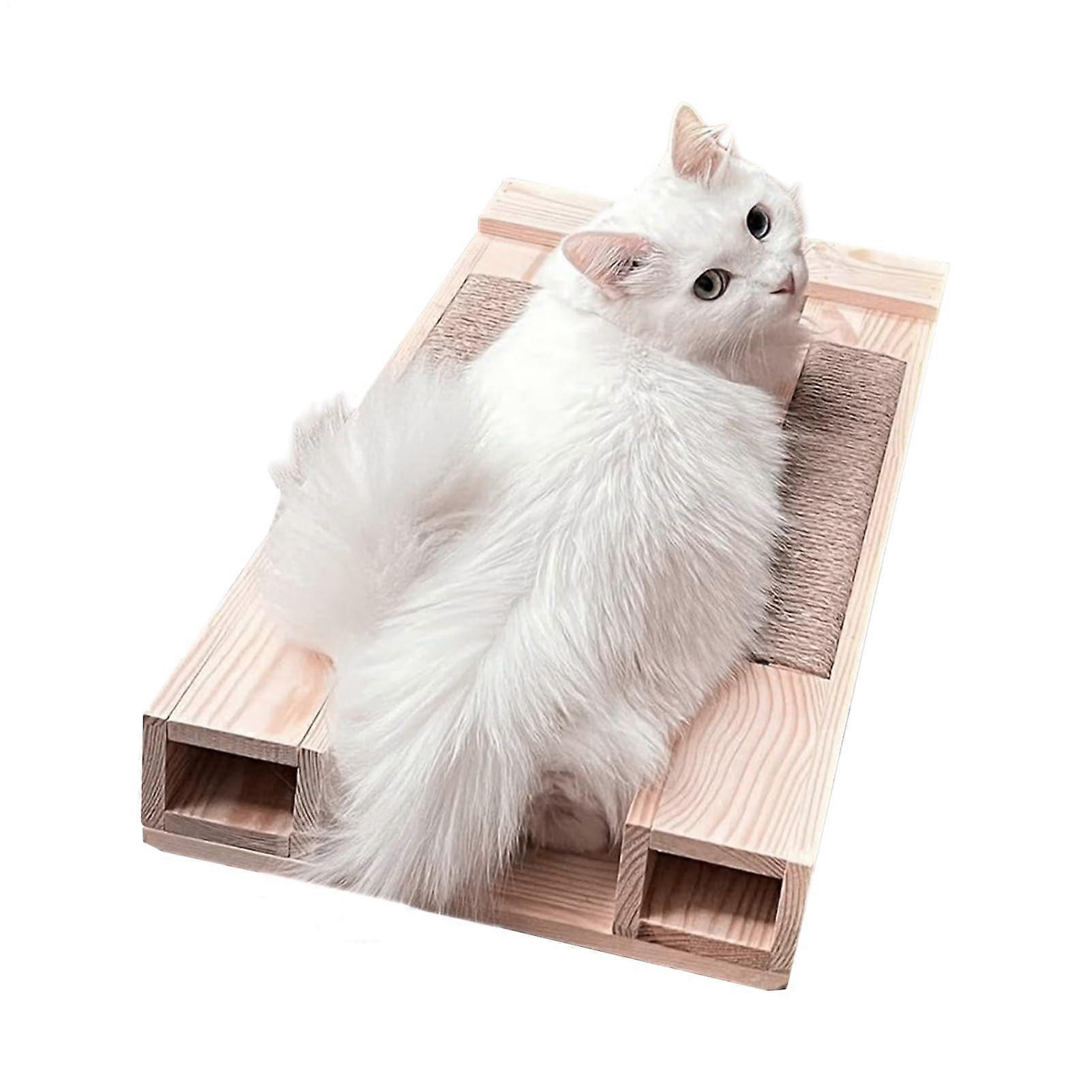Cat Breeding Stool Wooden Scratching Stool With Scratching Posts For Indoor And Patio Cats Entertainment Furniture