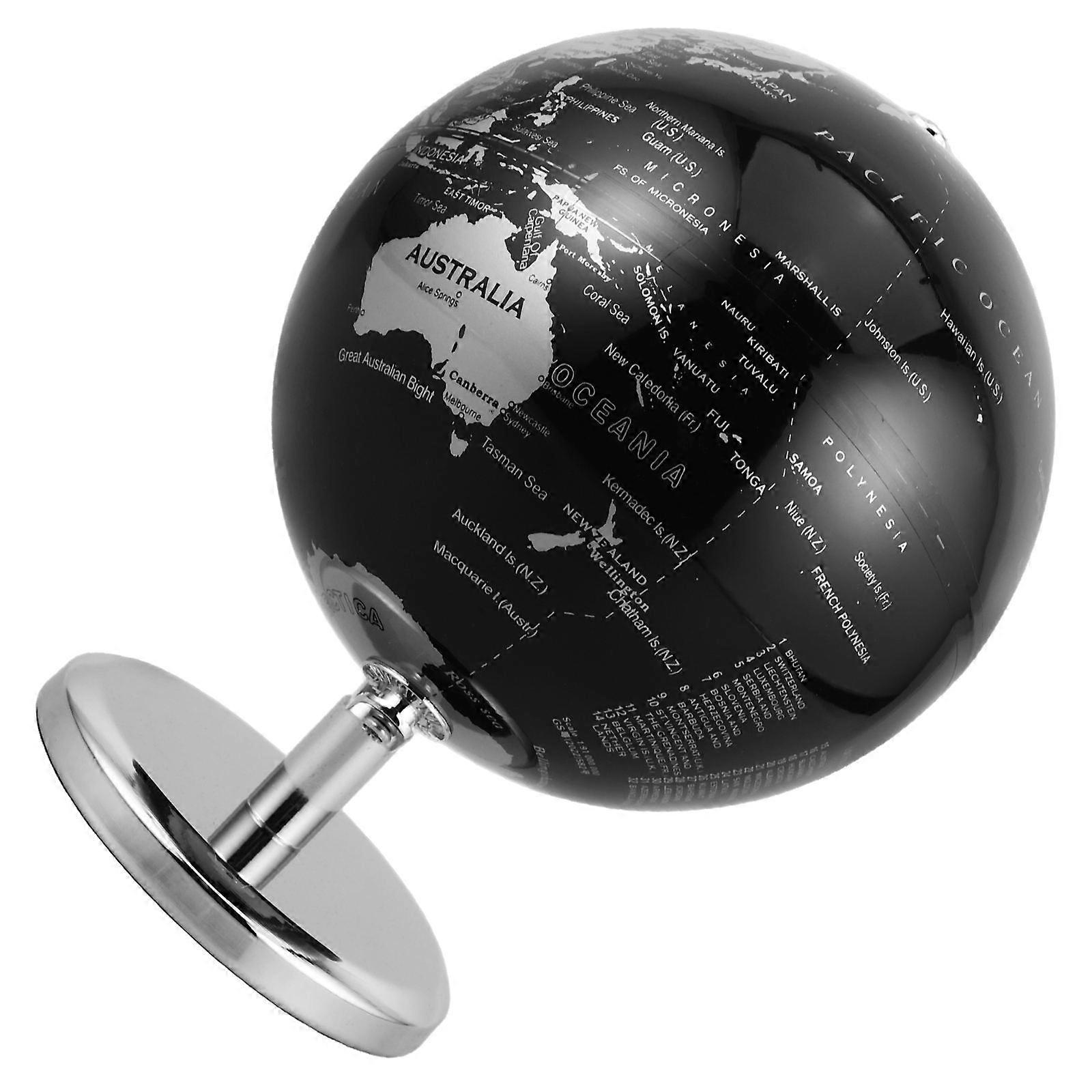 Antique Globe Ball Smooth Surface Round Shape Vintage Decorative Desk Globe For Home And Office 1Pack