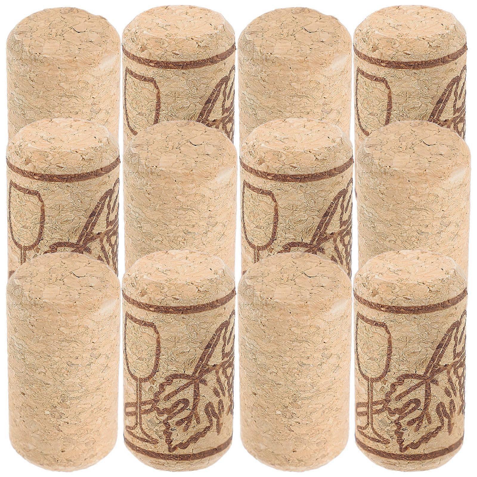 Corks 40Pcs Khaki Corks Wood Stoppers for Decor
