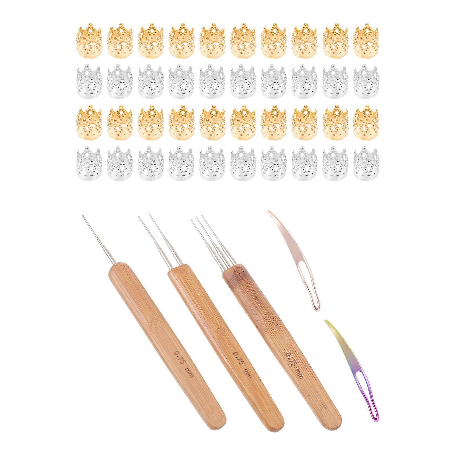 1 Set Wig Weaving Crochet Tool Hair Braiding Needles with Ergonomic Design, Smooth Tip for Easy Weaving, Sturdy & Durable for Stylish Hairstyles