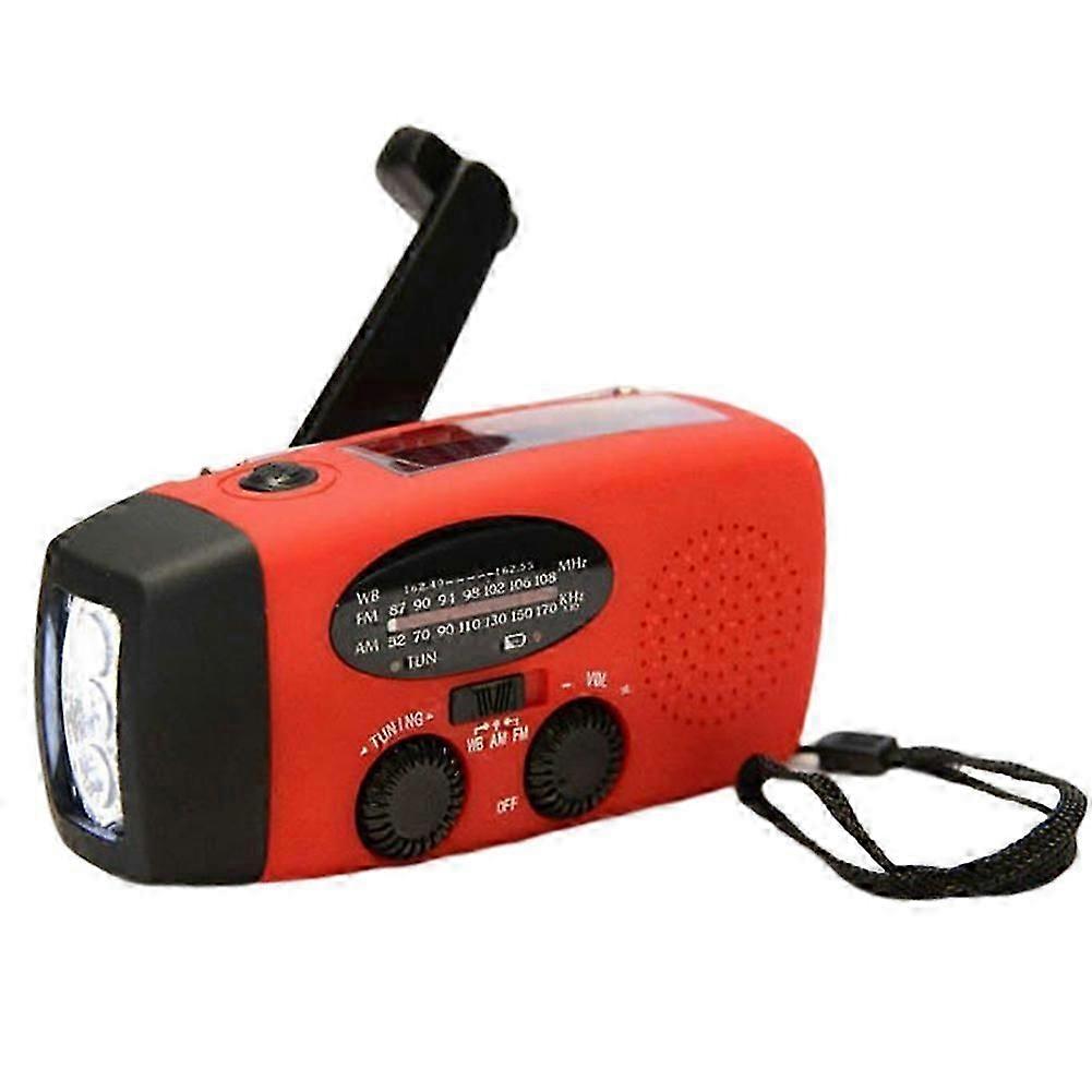 2000mah Multifunction Solar Radios Weather Radio Emergency Flashlight for Camping Emergency