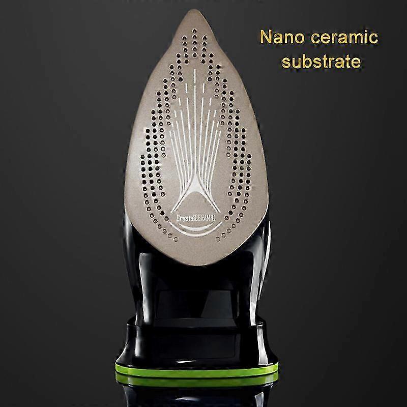 Ferro de passar sem fio recarregável de 2400 watts com base antiaderente e anti-gotejamento