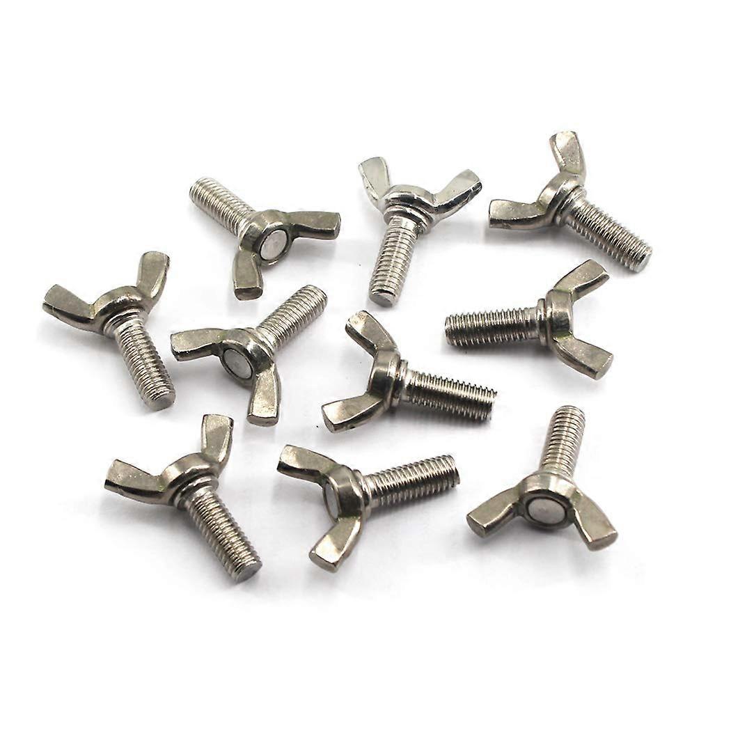 M4x10 Wing Screw 304 Stainless Steel Butterfly Screw Bolt Pack of 30 for Fasteners and Hardware Applications