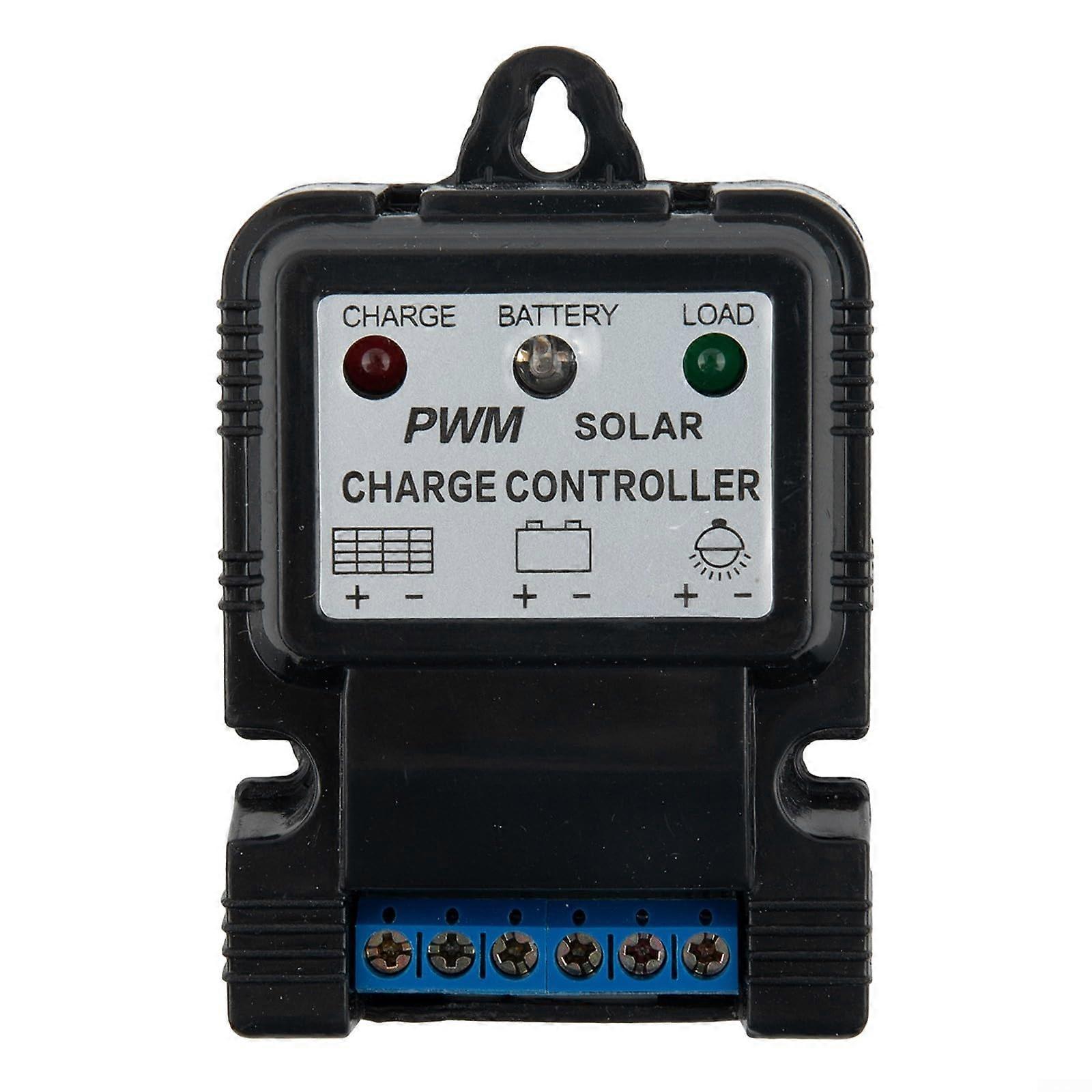 PWM Solar Charge Controller For 6V/12V Batteries, 10A, 12.8V, Efficient Charge Management, Compatible With 6V/12V Systems