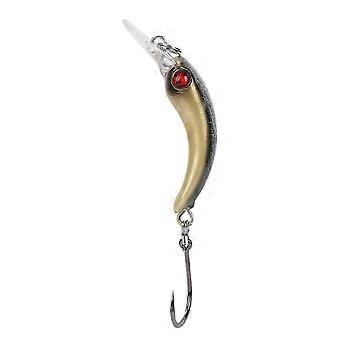 Lifelike Hard Fishing Lure Minnow Bait with Hook - Crankbait Wobbler Tackle Accessory for Freshwater & Saltwater Fishing (C)