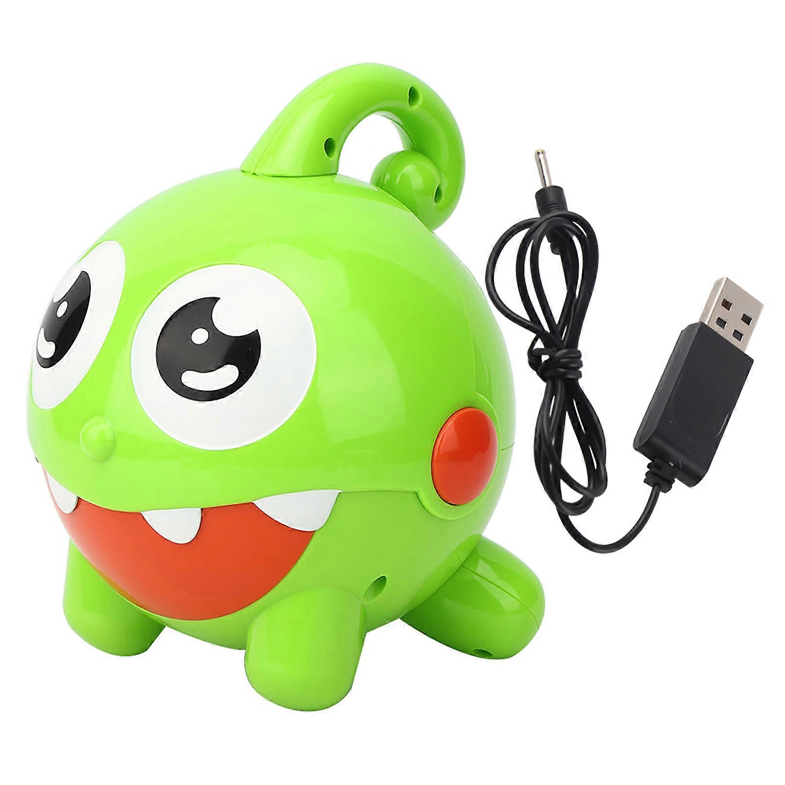 Electric Bubble Blowing Toys Children Rechargeable One Button Operation Bubble Blowing ToyGreen