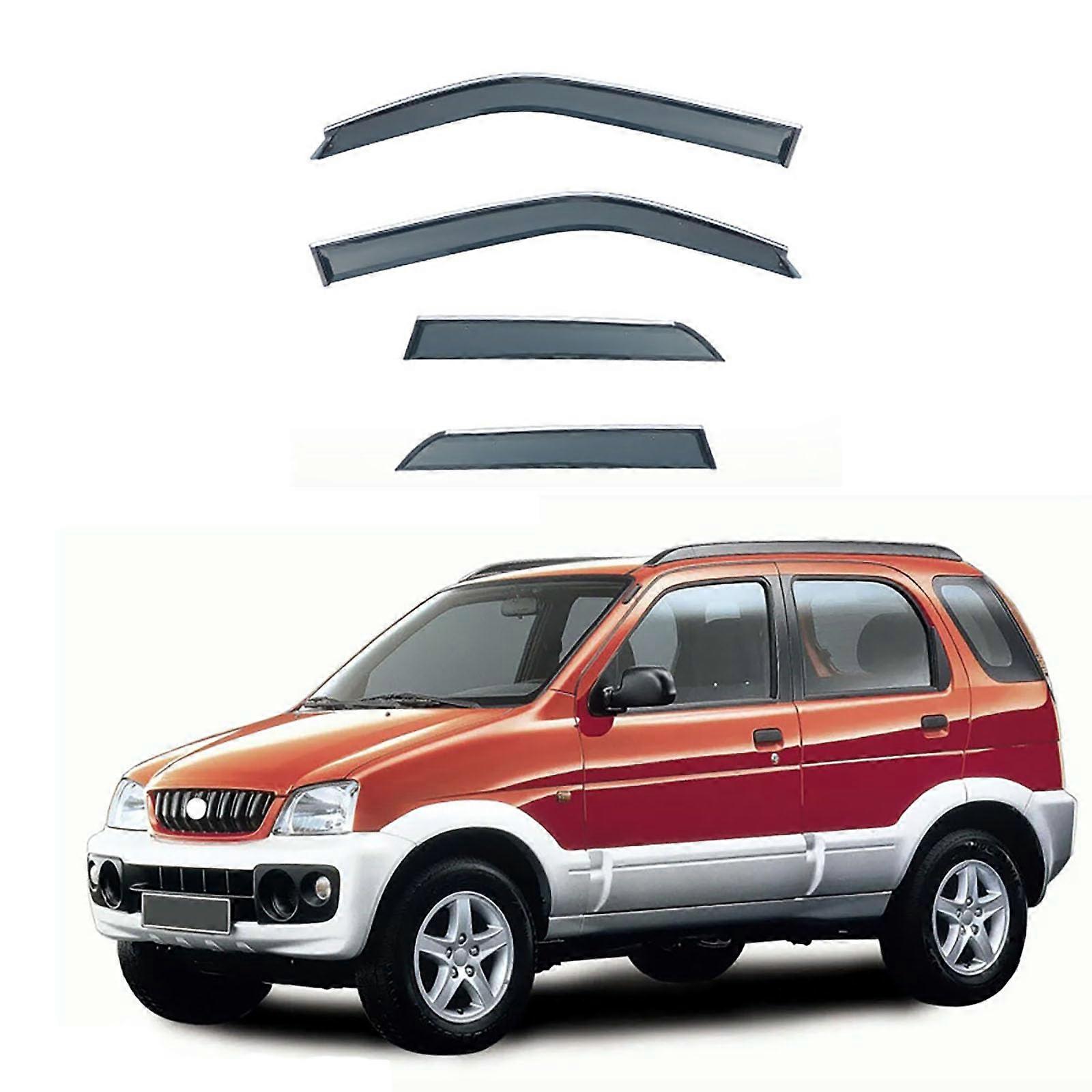 Compatible with Daihatsu Terios MK1J100 19972005, 4Piece Car Side Window Rain Cover