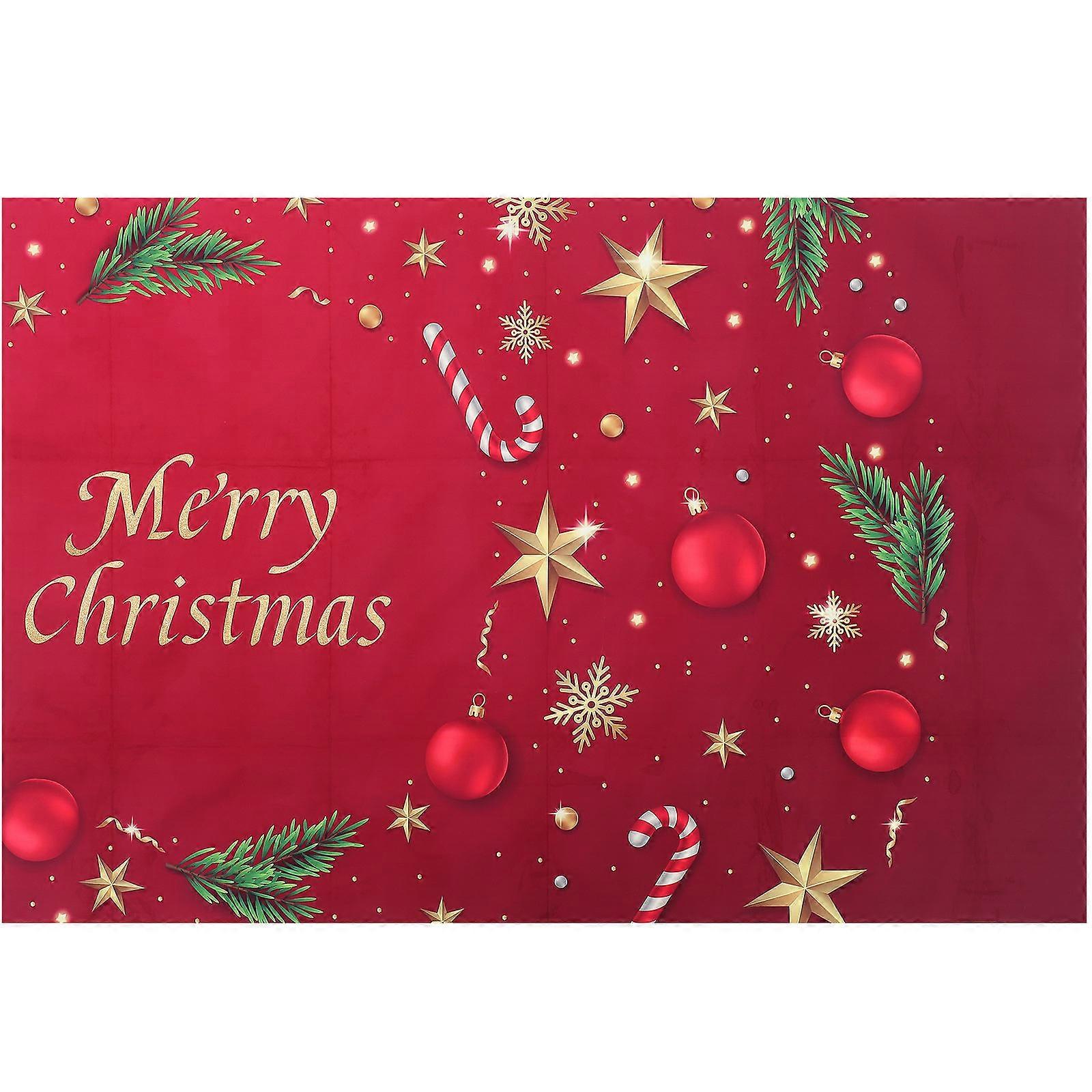 Christmas Themed Backdrop Cloth For Indoor Decoration Perfect For Xmas Party Setting 120X80cm Size 1Set