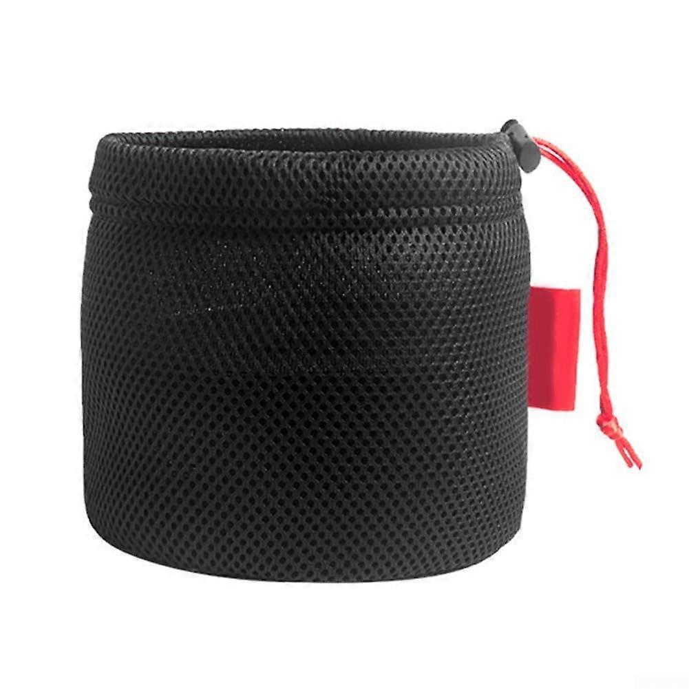 Efficient outdoor storage solution, breathable mesh bag for pots and dishes during travel, as shown, 19*20cm.