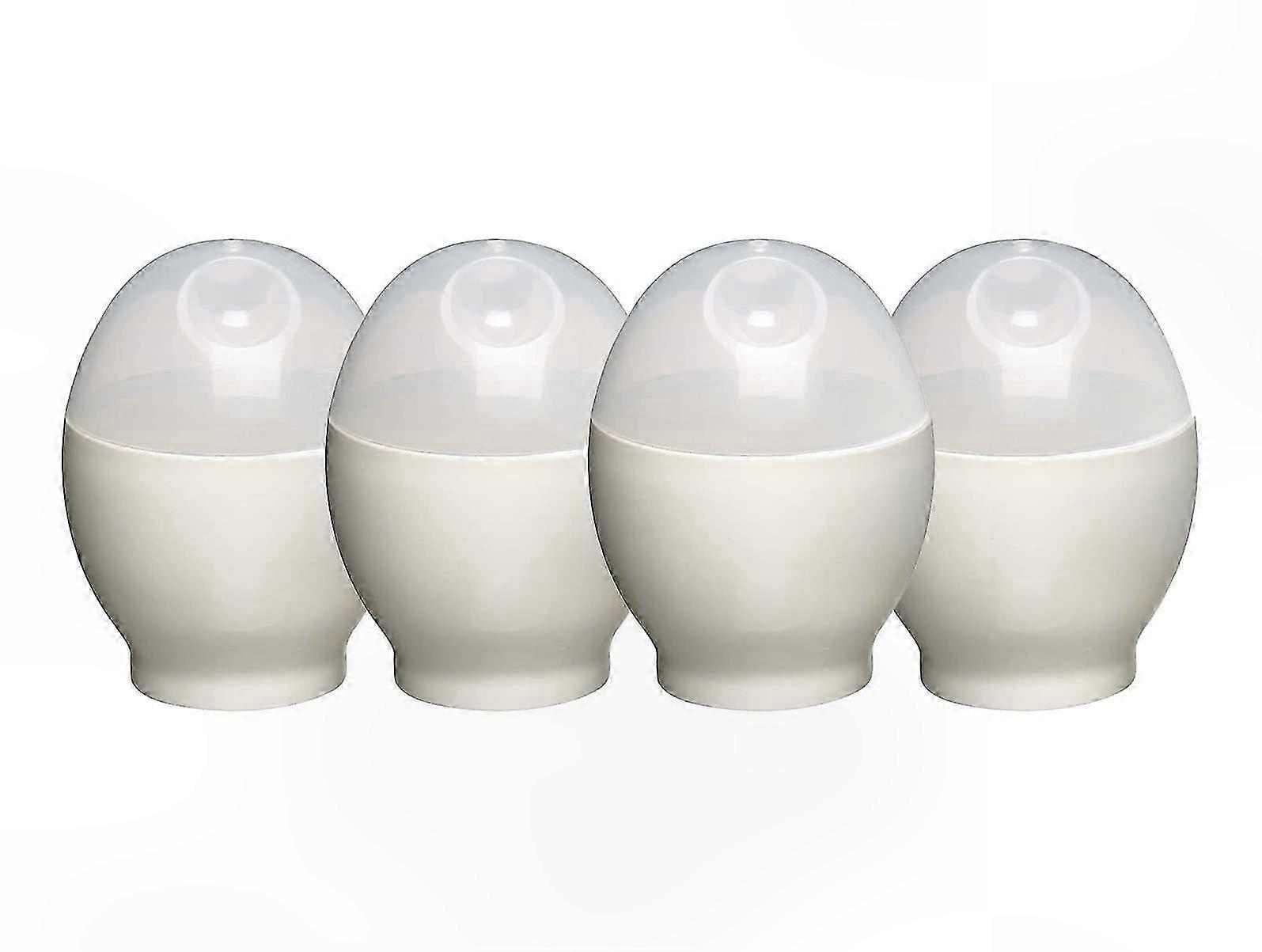 Microwave Egg Cooker for Quick Egg Shaped Boiling (Pack of 4)