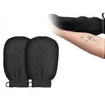 Paar exfoliërende handschoenen Douche Body Scrub Handschoenen Dode huidcellen Handschoenen