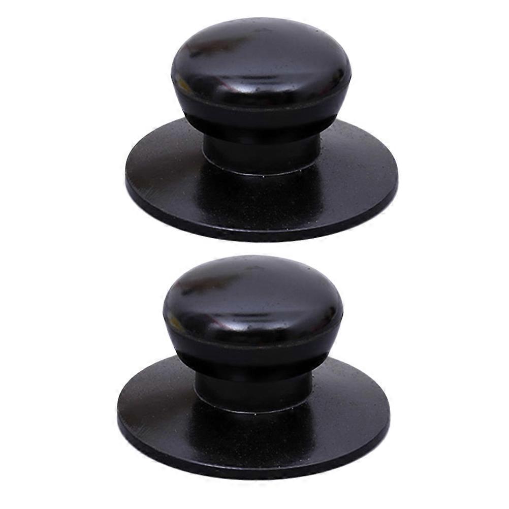 Black Pot Lid Knob for Kitchen Use High Temperature Resistance Easy to Install 4pcs