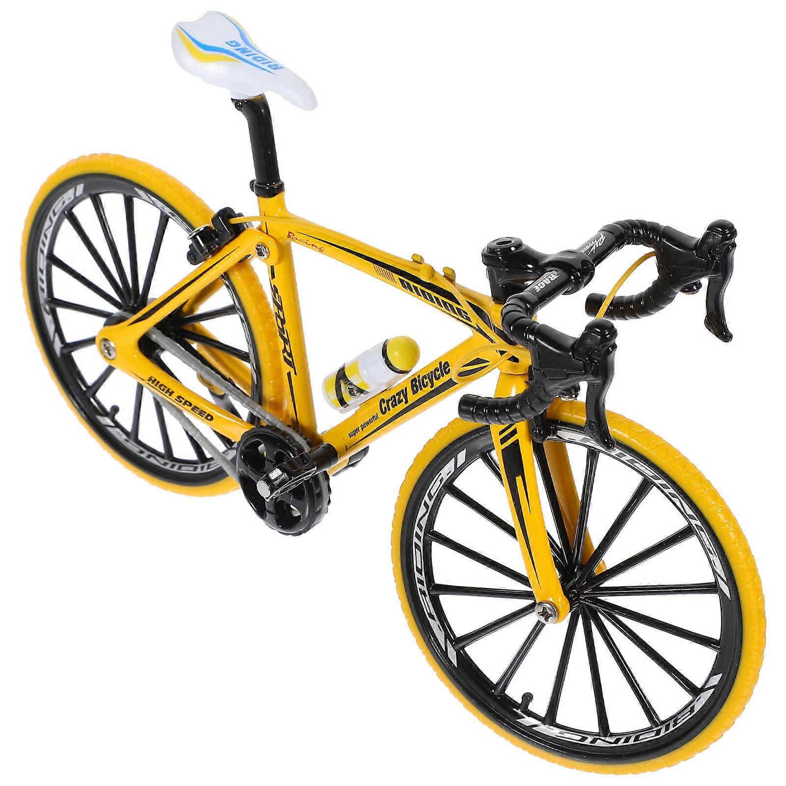 17.5x10.5cm Creative Alloy Model 1:10 Mini Simulation Toy (Curving Grip Yellow)