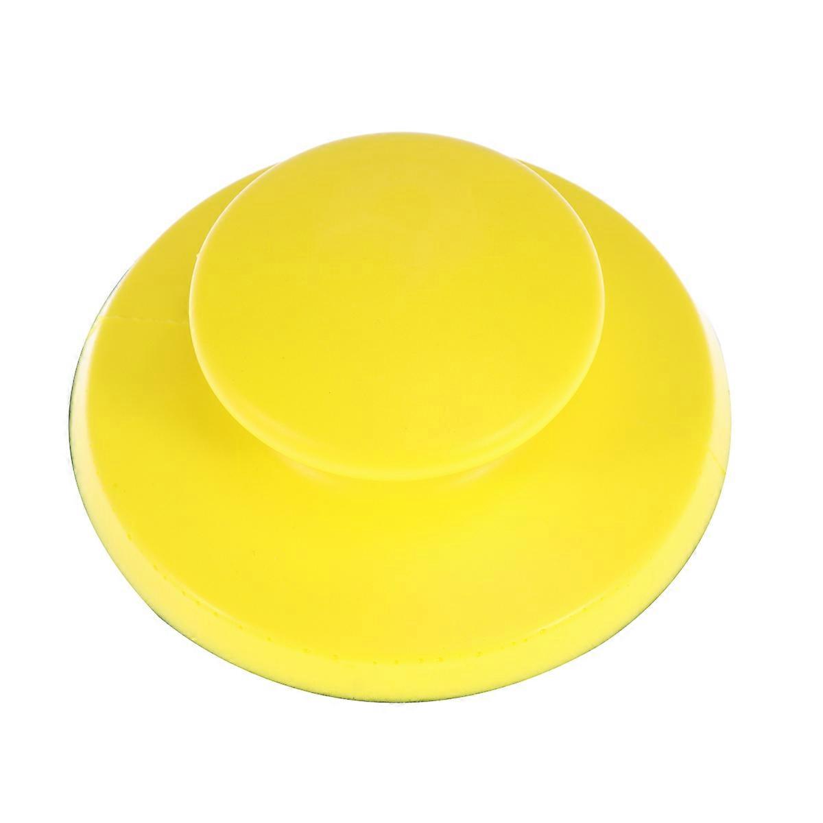 Disco de lixa PU para polimento de carro com aderência confortável e superfície lisa 5 polegadas 125mm amarelo