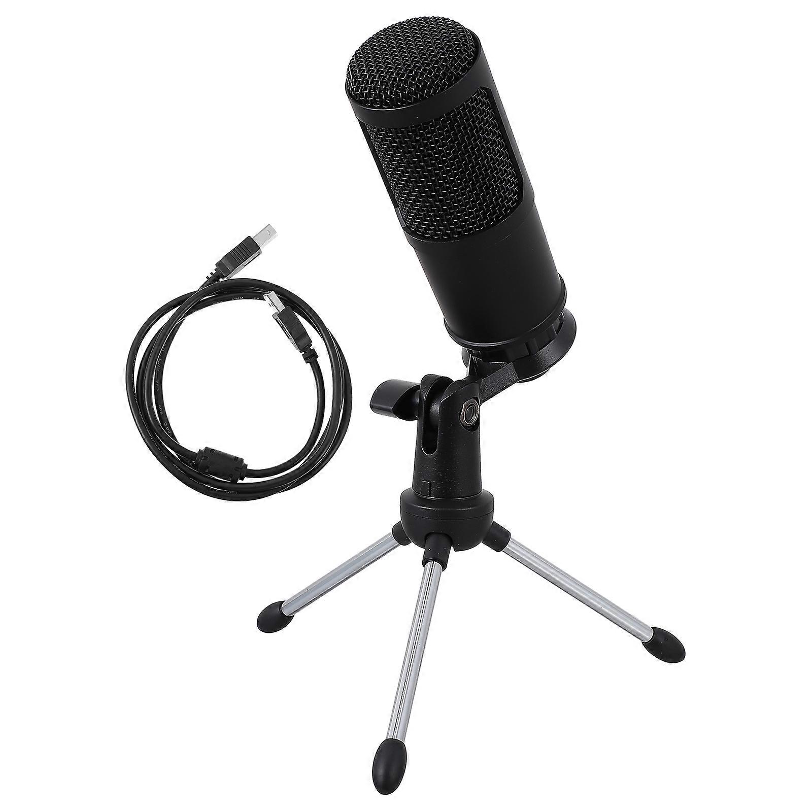 USB Condenser Microphone Kit with Stand for Streaming, Gaming, and Recording – Compatible with Laptops