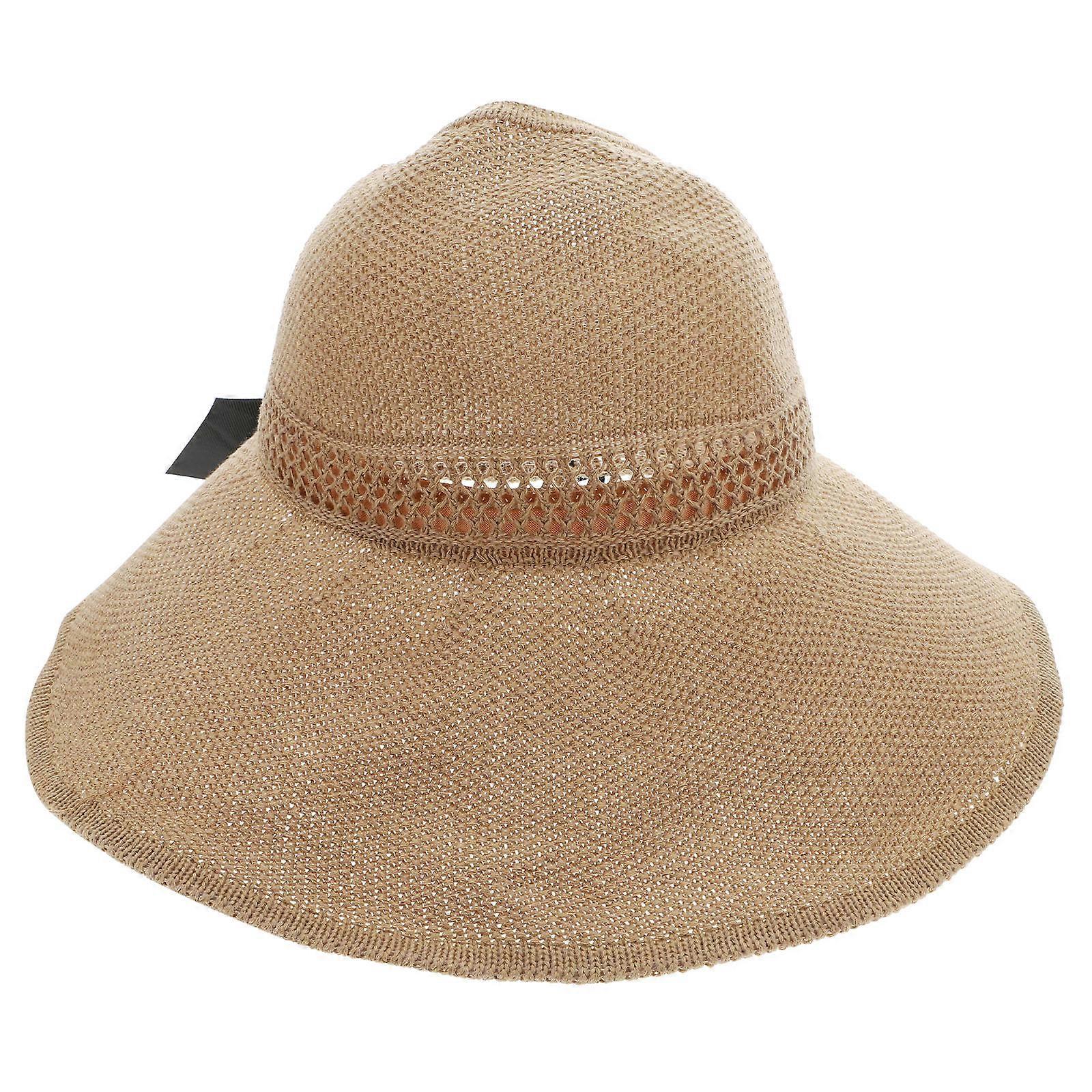 Lightweight Foldable Bowknot Sun Hat for Women – Wide Brim Straw Design for Summer Beach, Travel & Outdoor Activities