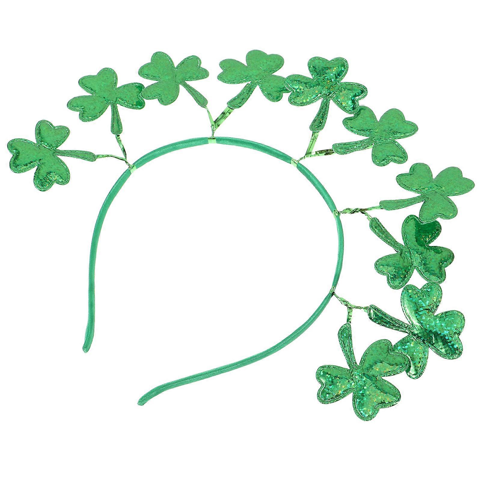 Here's a polished and engaging product description for your **St. Patrick's Day Shamrock Headband**:
**Vibrant Green Shamrock Headband – St.