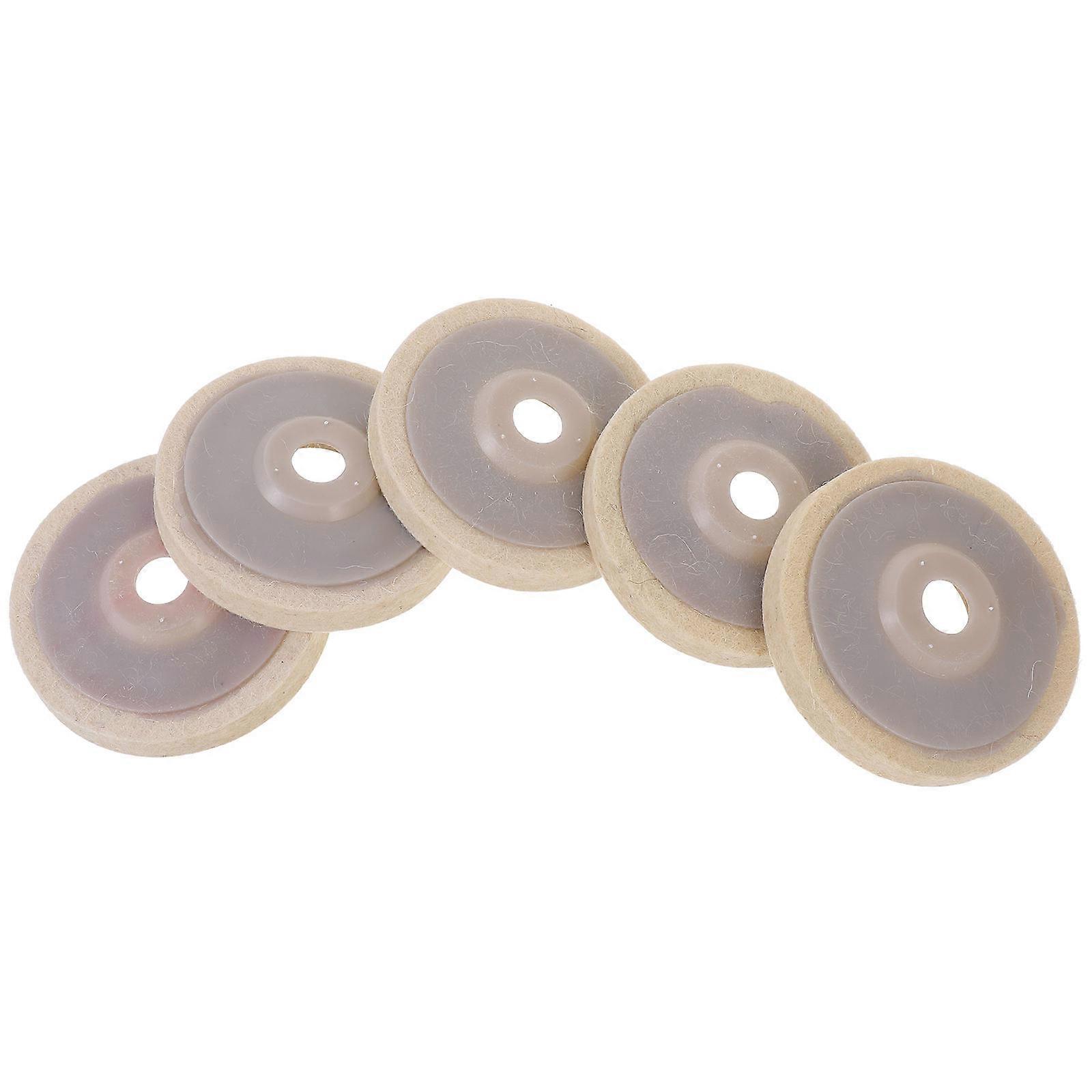Round Wool Felt Buffing Wheel Disc Set For DIY Enthusiasts And Professionals In 4 Inches For Scratch Removal 5Pcs