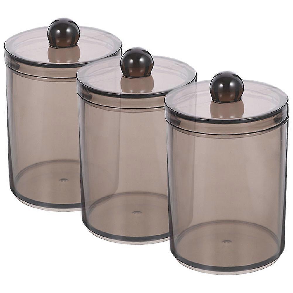 Cotton Swab Holders Bathroom Organizers Home Use 11.00X6.80X6.80CM Simple Storage 3Pcs