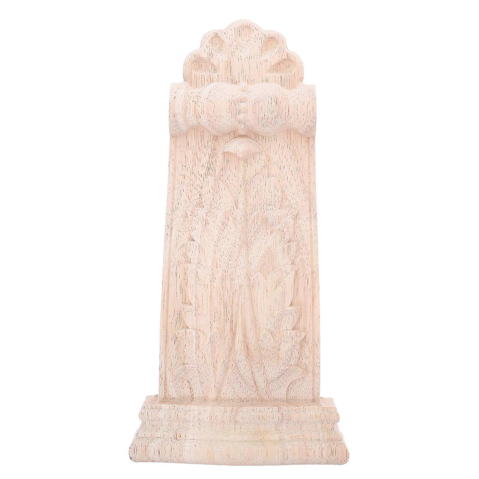 Retro Wood Corbels for Shelves and Walls – Decorative Fireplace Support Brackets, Carved Design, Khaki