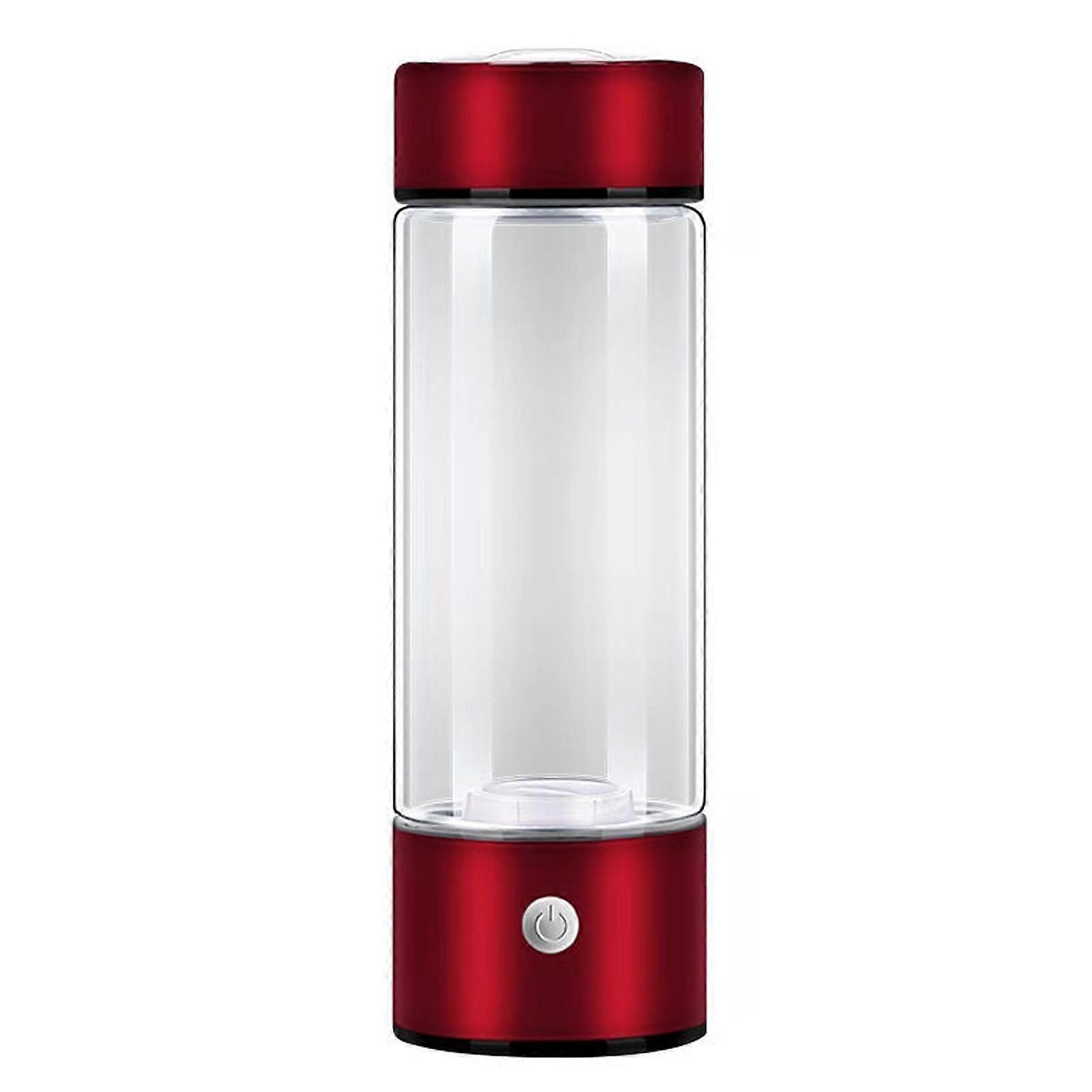 420ml Portable Hydrogen Water Bottle, Rechargeable, Rich in Antioxidants, Boosts Metabolism – Red